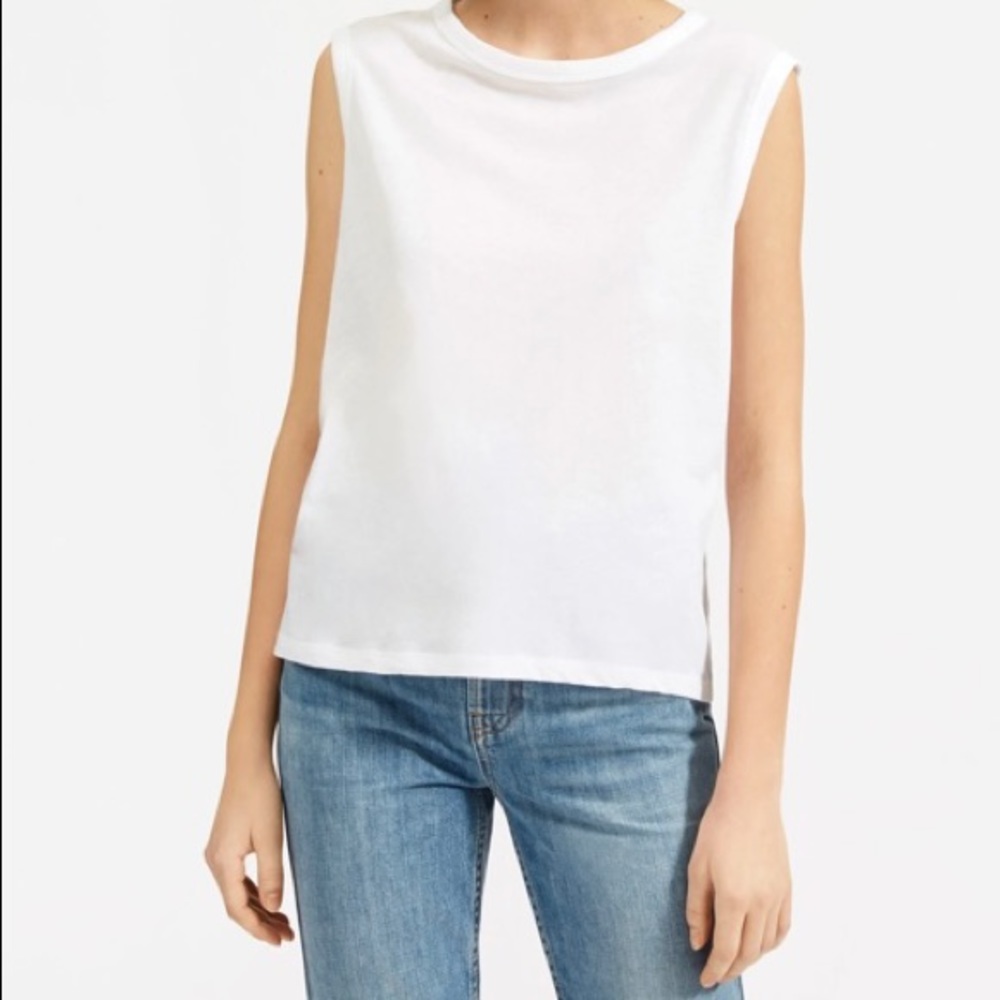 Everlane The Air Muscle Tank Small in White